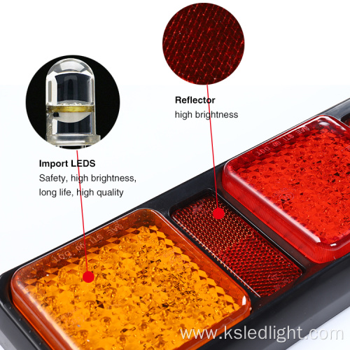 LED Truck Tail Lights Rear Combination Lamps